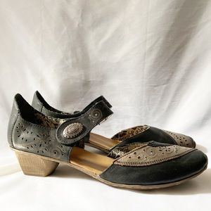 RIEKER Mirjam Maryjanes Sandals Clogs 41 9.5